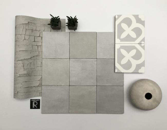 PETIT GRIS DE PARIS MARIE + ATELIER 14x14 GRIS MAT